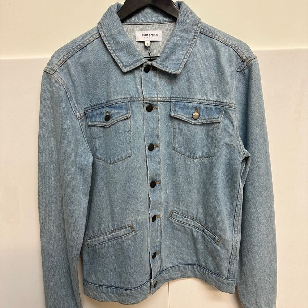 Maison Labiche Light Denim Jean Jacket Rock n Roll Size M